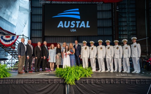 Austal USA Christens 19th LCS - Future USS Pierre (LCS 38) | Austal ...